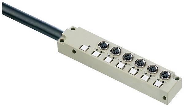 Weidmüller SAI-06L-VPFC-4A-M08L-PNP-10U05 1849670000 Répartiteur passif répartiteur M8 avec filetage en plastique 1 pc(s) Piece
