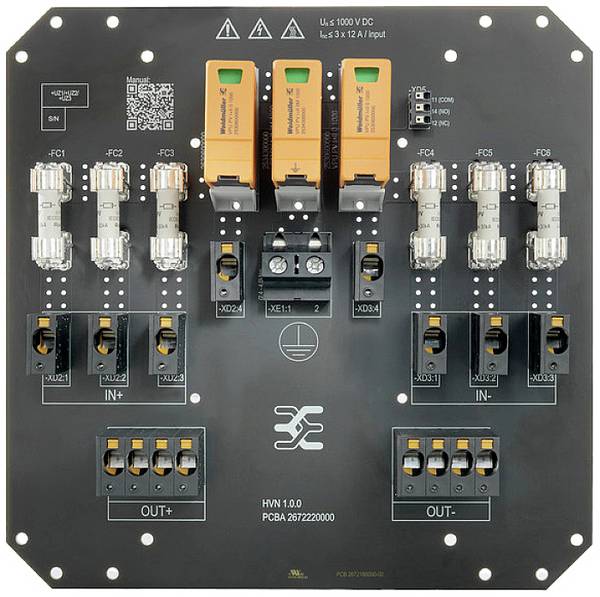 Weidmüller 2770560000 PVN PCBA 1KV 3I3O SPD T2 F Boîtier de raccordement de générateur