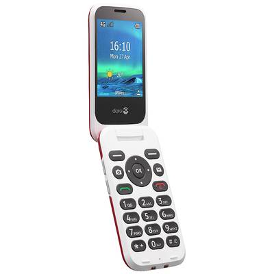 doro 6820 Téléphone portable à clapet pour séniors avec station de charge  rouge - Conrad Electronic France