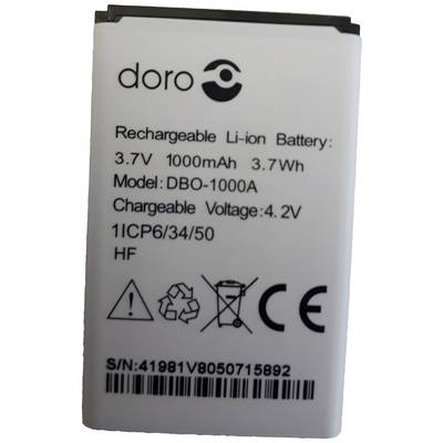 doro Batterie pour téléphone portable 1370, 1372, 2404 1000 mAh - Conrad  Electronic France