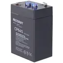 VOLTCRAFT CE6V/4,5Ah VC-12713940 Batterie au plomb 6 V 4.5 Ah plomb (AGM) (l x H x P) 70 x 107 x 47 mm cosses plates 4,8