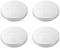 Quatre piles bouton lithium CR2450, chacune de 3V, disposées en carré.