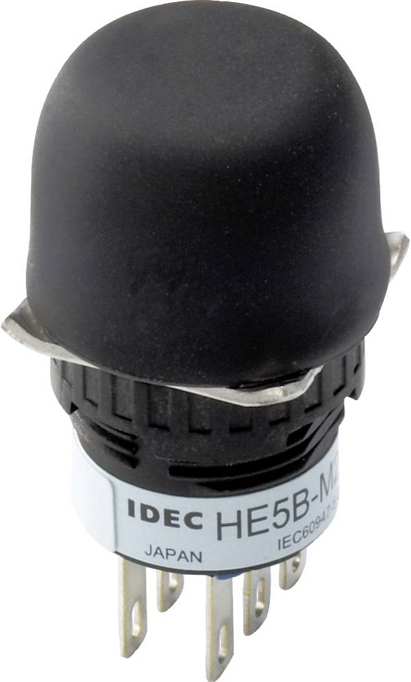 Idec HE5B-M2PB HE5B-M2PB Interrupteur à bascule 125 V/AC, 30 V/DC 3 A 1 x On/Off/On à accrochage (L x l x H) 20 x 20 x 31 mm IP40 (façade) 1 pc(s)