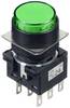 Idec LB1L-A1T64G LB1L-A1T64G Bouton-poussoir lumineux à rappel 250 V, 125 V, 30 V 5 A 2 x Off/(On) à accrochage vert (Ø) 22 mm IP65 1 pc(s)