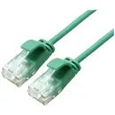 Roline 21.15.3932 RJ45 Câble réseau, câble patch CAT 6a U/UTP 0.50 m vert non blindé, sans halogène, ignifuge 1 pc(s)