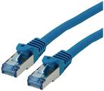 Câble patch ROLINE Cat 6A S/FTP (PiMF), niveau de composant, LSOH, bleu, 0,3 m
