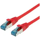 Value 21.99.1922 RJ45 Câble réseau, câble patch CAT 6a S/FTP 2.00 m rouge (clair) blindage double, sans halogène, ignifu
