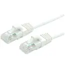 Value 21.99.1086 RJ45 Câble réseau, câble patch CAT 6 U/UTP 10.00 m blanc non blindé, sans halogène, ignifuge 1 pc(s)