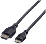 Câble HDMI High Speed ROLINE avec Ethernet, HDMI ST - Mini HDMI ST, 2 M.