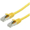 Value 21.99.1282 RJ45 Câble réseau, câble patch CAT 6 S/FTP 10.00 m jaune blindage double, sans halogène, ignifuge 1 pc(