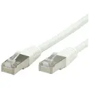 Value 21.99.1366 RJ45 Câble réseau, câble patch CAT 6 S/FTP 5.00 m blanc blindage double 1 pc(s)