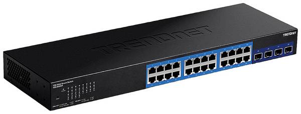 TrendNet TEG-30284 TRENDnet TEG 30284 - Switch - Smart - 24 x 10/100/1000 + 4 x 10 Gigabit SFP+ Switch réseau  10 / 100 / 1000 MBit/s