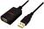 'Câble d'extension USB de Roline, noir. Un côté avec une prise USB, l'autre avec une fiche USB. Pour connecter des périphériques USB.'