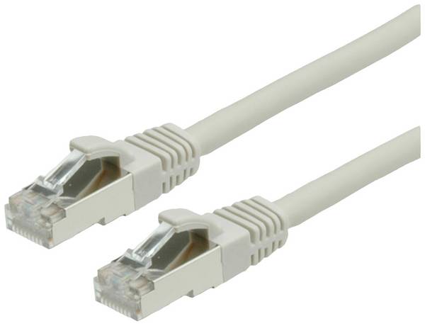 Cordon VALUE Cat.6 (Classe E) S/FTP LSOH, gris, 10 m