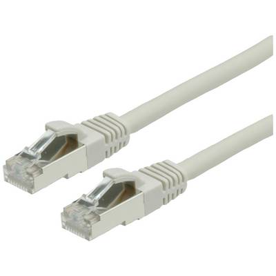 Deux câbles Ethernet beiges avec connecteurs RJ45 pour connecter des appareils réseau.