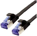 Câble patch VALUE Cat 6A (classe EA) FTP, noir, 0,5 m, extra-plat