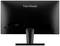 Vue arrière d'un moniteur noir ViewSonic avec des ports HDMI et VGA à gauche.