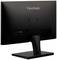 Vue arrière d'un moniteur noir ViewSonic avec des ports HDMI et VGA sur la barre de connexion.