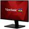 Un écran d'ordinateur ViewSonic sur un fond rouge avec trois oiseaux colorés et le logo ViewSonic affiché de manière centrale.