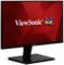 Un moniteur de la marque ViewSonic avec un arrière-plan rouge et le logo ViewSonic au centre de l'écran.