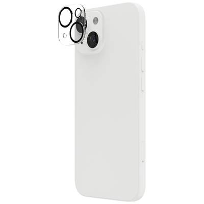 Smartphone blanc avec un module de caméra mis en relief.