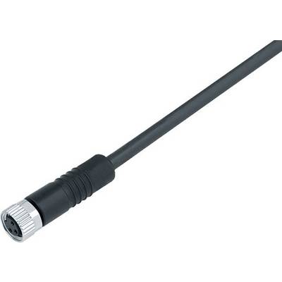 Un câble noir avec une fiche métallique argentée à l'extrémité, adapté pour les connexions électroniques.