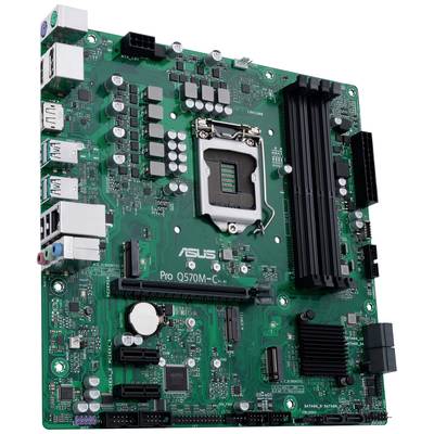 Une carte mère d'ordinateur verte avec des emplacements pour RAM, un socket de processeur et plusieurs connexions pour périphériques.