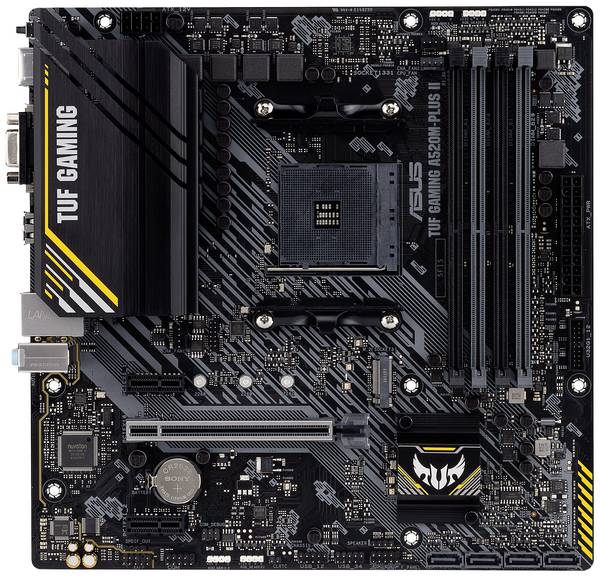 Asus TUF GAMING A520M-PLUS II Carte mère Socket (PC) AMD AM4 Facteur de forme (détails) ATX Chipset de la carte mère AMD® A520
