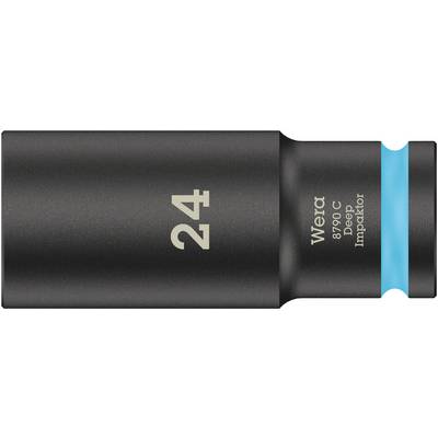 Noix Impaktor noire avec marquage bleu, portant l'inscription '24' et 'Wera 8790 C Impaktor'.