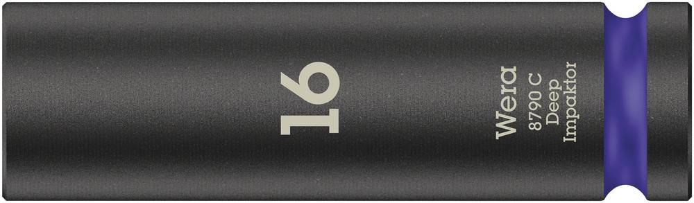 Wera 8790 C Impaktor Deep 05004833001 6 pans intérieurs Douille 16 mm 1/2" (12.5 mm)