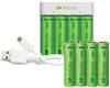 GP E411 ReCyko Chargeur de piles rondes NiMH LR03 (AAA), LR6 (AA)