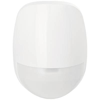 Capteur de mouvement blanc à la forme lisse et ovale.