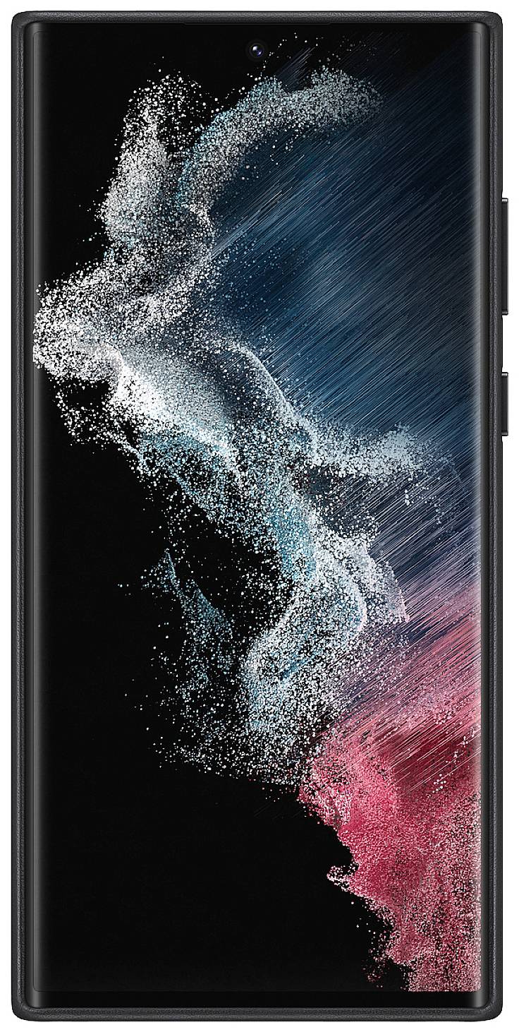 Coque Cuir Samsung Galaxy S22 Ultra Original Samsung Série Leather Cover - Noir-1