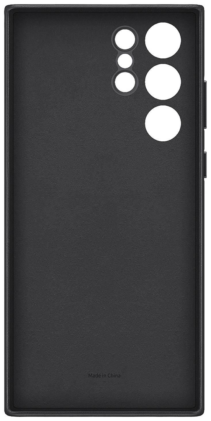 Coque Cuir Samsung Galaxy S22 Ultra Original Samsung Série Leather Cover - Noir-2