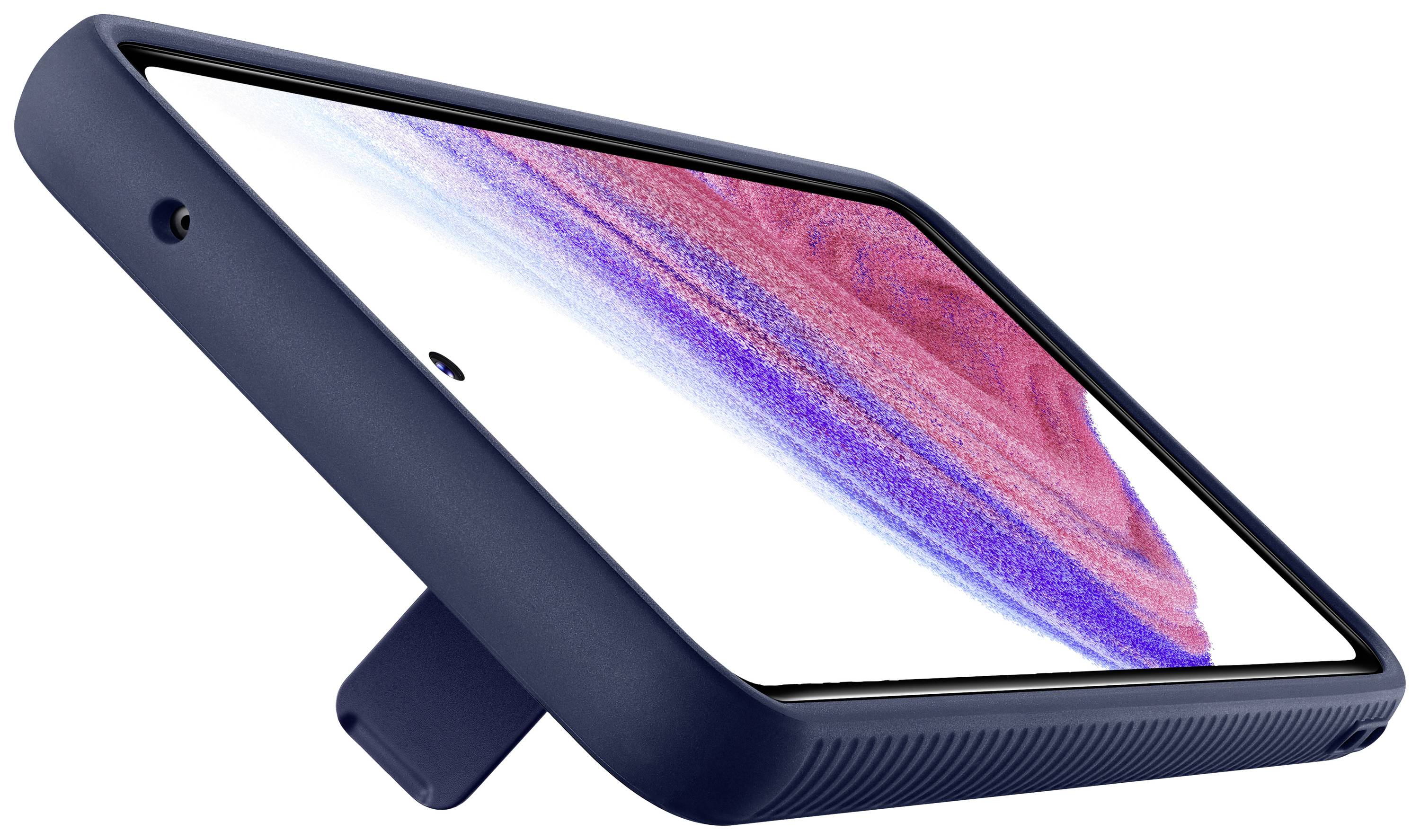 Coque Samsung Galaxy A53 5G Béquille Support Original Bleu nuit-4