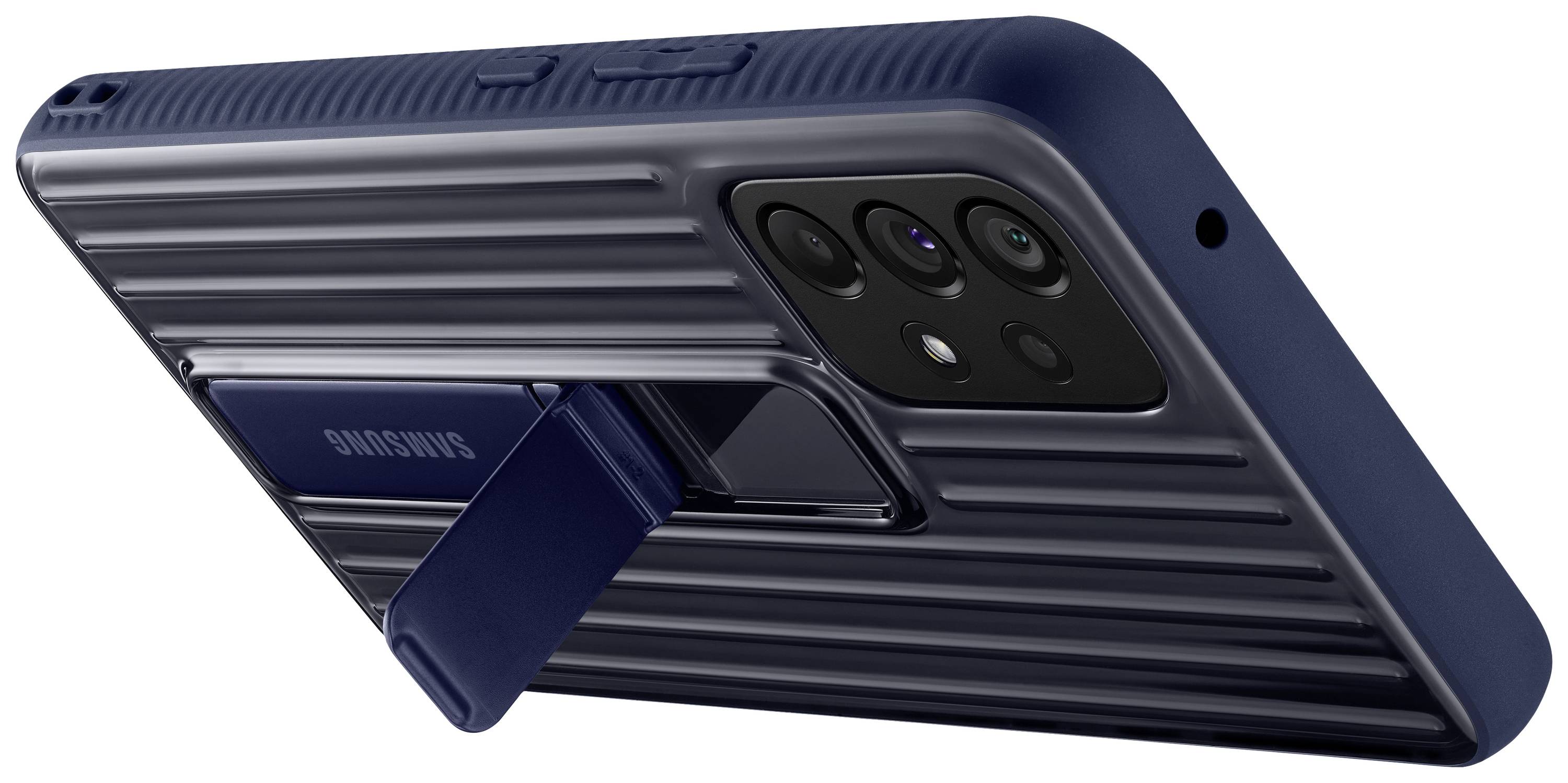 Coque Samsung Galaxy A53 5G Béquille Support Original Bleu nuit-6