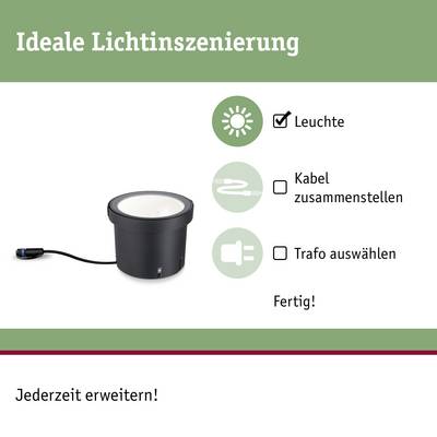 'Mise en scène lumineuse idéale : Choisissez la lampe, assemblez les câbles, sélectionnez le transformateur. Prêt ! Extensible à tout moment !'