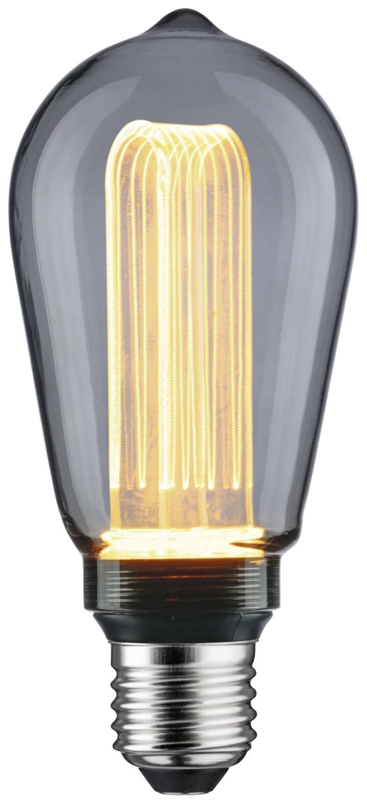 Une ampoule allumée qui émet une lumière jaune chaleureuse.