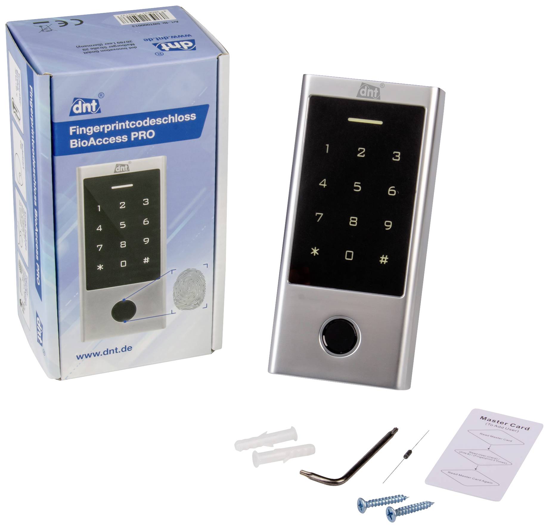 dnt DNT000013 Système d'accès par badge RFID/ biométrique 230 V IP66-3