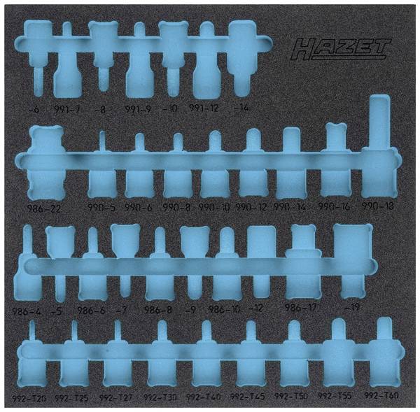 Hazet 163-407L 163-407L Insert en mousse  (L x l) 344 mm x 342 mm