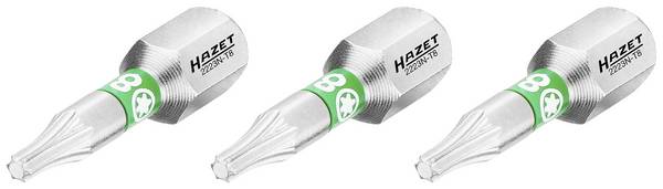 <br>  Hazet<br>  2223N-T8/3<br>  2223N-T8/3<br>  Embout Torx<br>  Propulseur: 1/4" (6.3 mm)<br>  Sortie: TX<br>  TX 8<br>  25 mm<br>