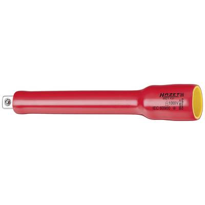 Poignée d'un tournevis isolée de Hazet en rouge, avec marquage de sécurité et conforme à la norme IEC 60900 pour les travaux électriques.