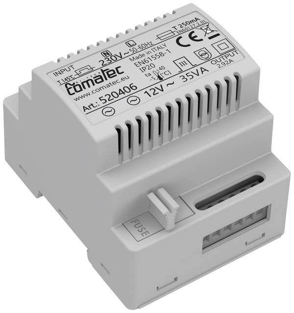 Comatec TBD203512F4 Alimentation rail DIN  12 V/AC 2.92 A 35 VA   Contenu 1 pc(s)
