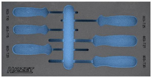 Hazet 163-225L 163-225L Insert en mousse  (L x l) 342 mm x 172 mm