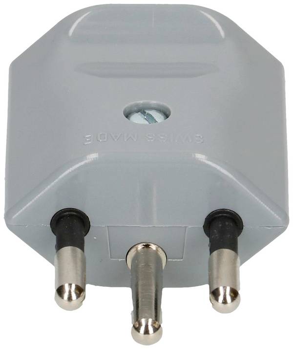Max Hauri 160828 Fiche d'alimentation suisse   250 V gris