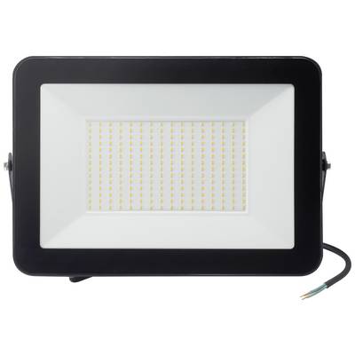 Projecteur LED rectangulaire, bordé de noir, composé de nombreux petits points lumineux jaunes sur un fond blanc.