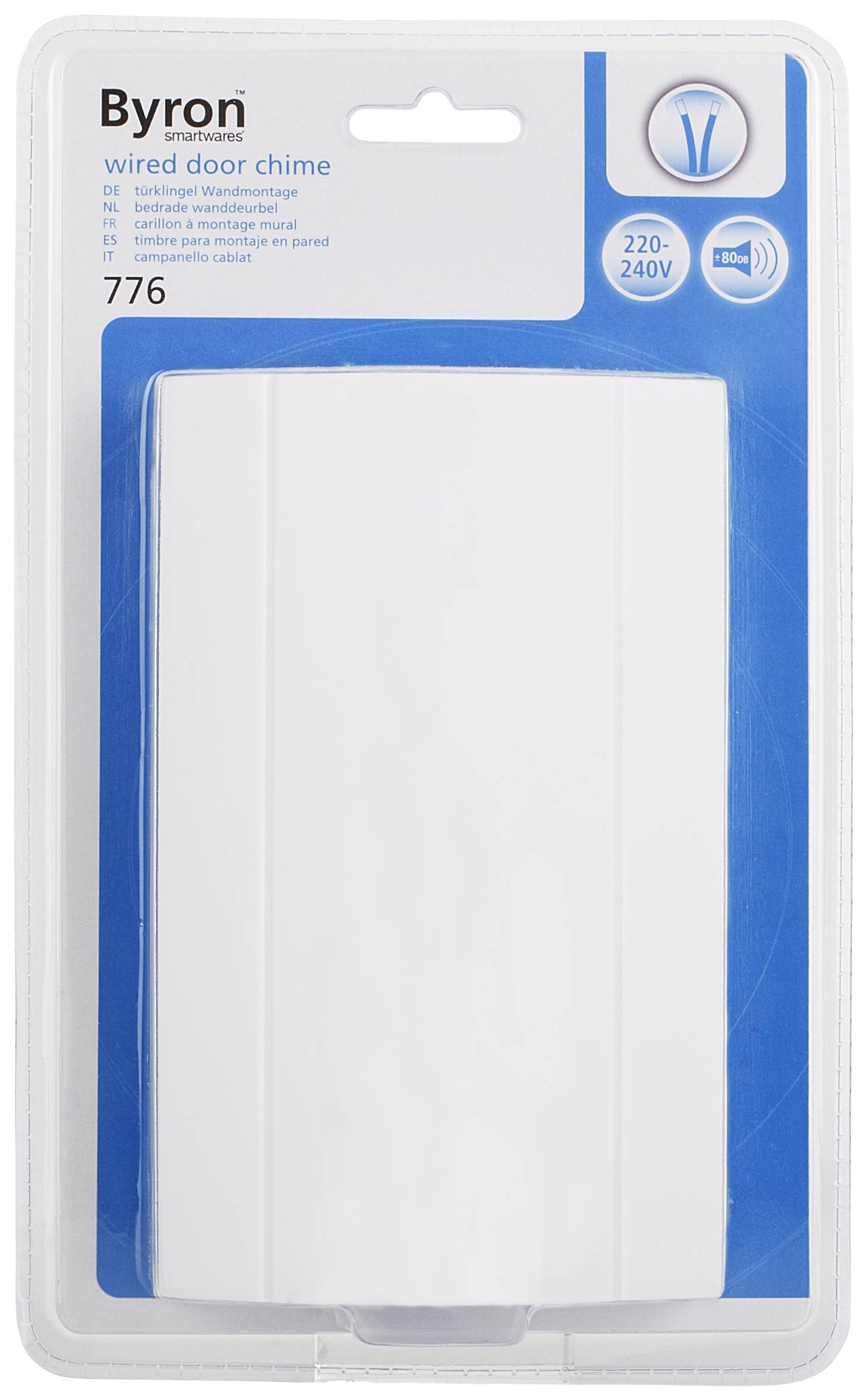 Byron 00.640.82 Sonnette 12 V (max) 85 dBA blanc-7