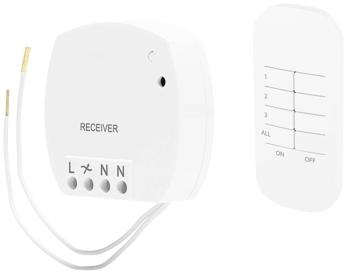 Smartwares SH4-99560 FSK 433 MHz Commutateur sans fil, Télécommande avec fonction de variation SH4-99560