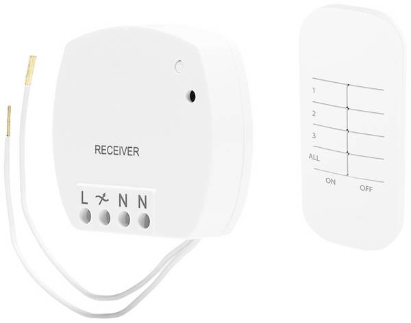 Smartwares SH4-99560  FSK 433 MHz Commutateur sans fil, Télécommande  avec fonction de variation SH4-99560