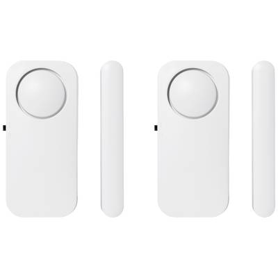 Smartwares Alarme pour porte / fenêtre SMA-40251  blanc jeu de 2  90 dB SMA-40251